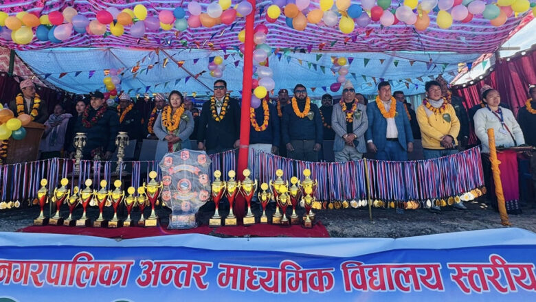 छैटौँ नगरपालिकास्तरीय राष्ट्रिपति रनिङ शिल्ड प्रतियोगिताको उपाधि बुलापन्थे माविलाई  