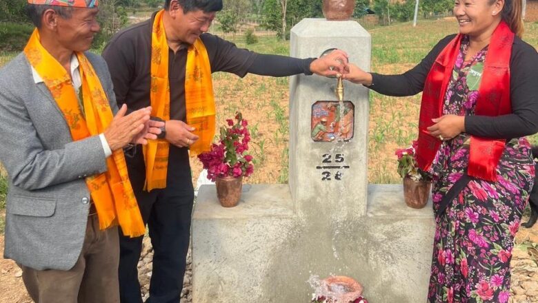 हलेसी तुवाचुङमा ‘एक घर, एक धारा’ कार्यक्रम : सल्लेका ३१ घर मगर परिवार लाभान्वित