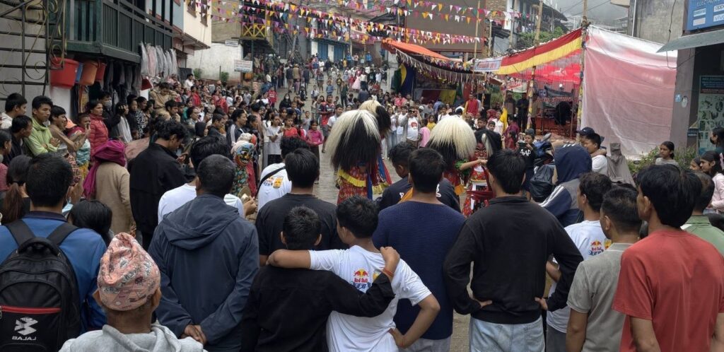 नेवार समुदायको प्रमुख चाड लाखेजात्रा : भोटेकोशी बाढीका कारण औपचारिकता मात्रै पूरा